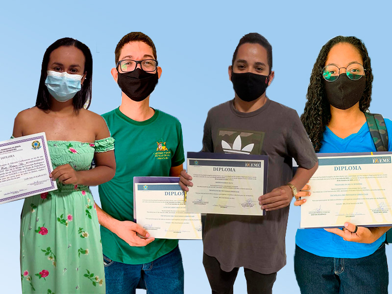 Parabéns aos alunos diplomados do curso de Tecnologia em Processos Gerencias e Técnico em Enfermagem