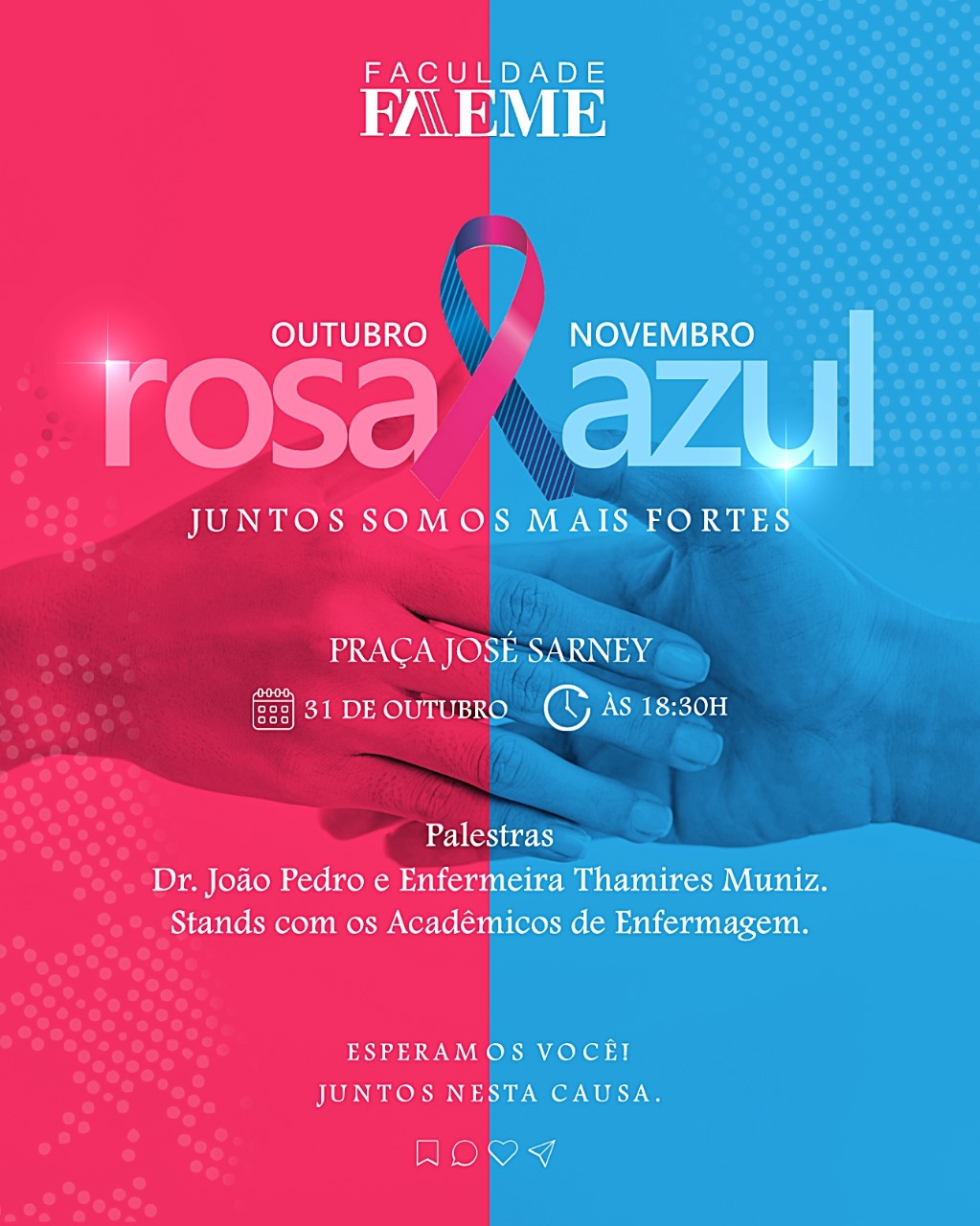 Evento: “O toque pela vida” Outubro Rosa e Novembro Azul