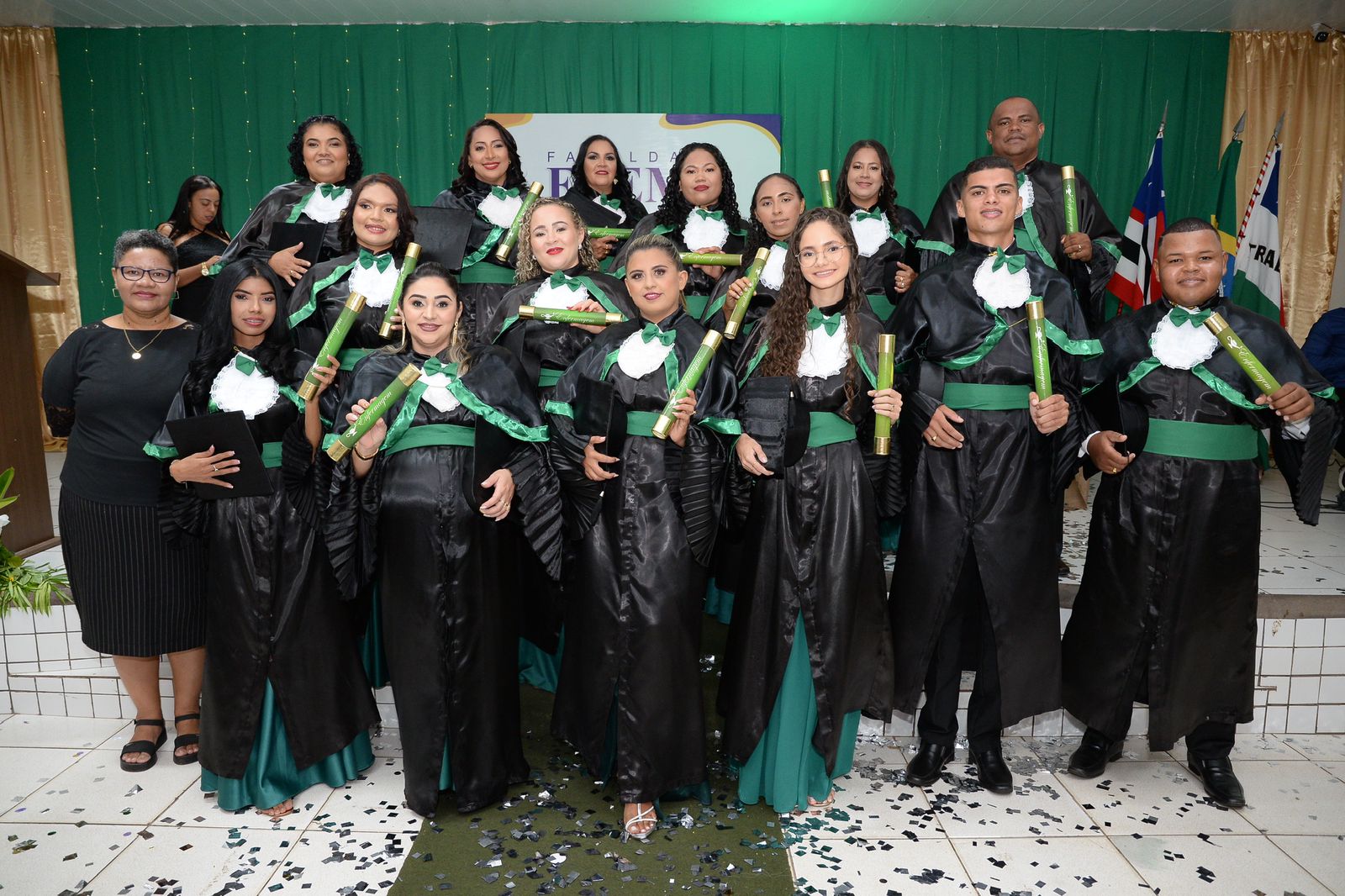 Colação de grau da primeira turma de formandos do Curso Bacharel em Enfermagem do semestre 2019.1