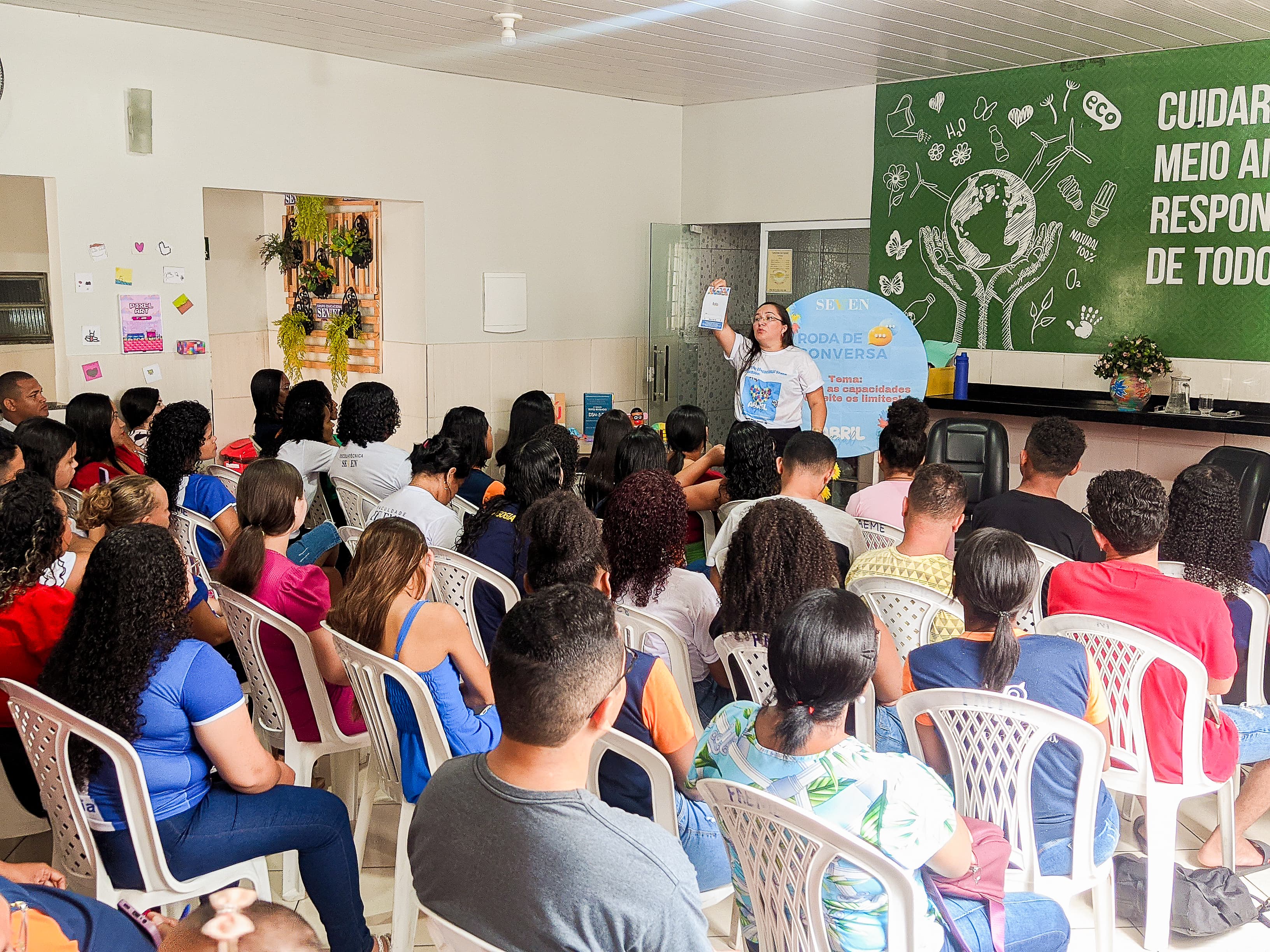 O Grupo Educacional SEVEN promoveu nesta semana uma Roda de conversa com os alunos do curso de Pedagogia