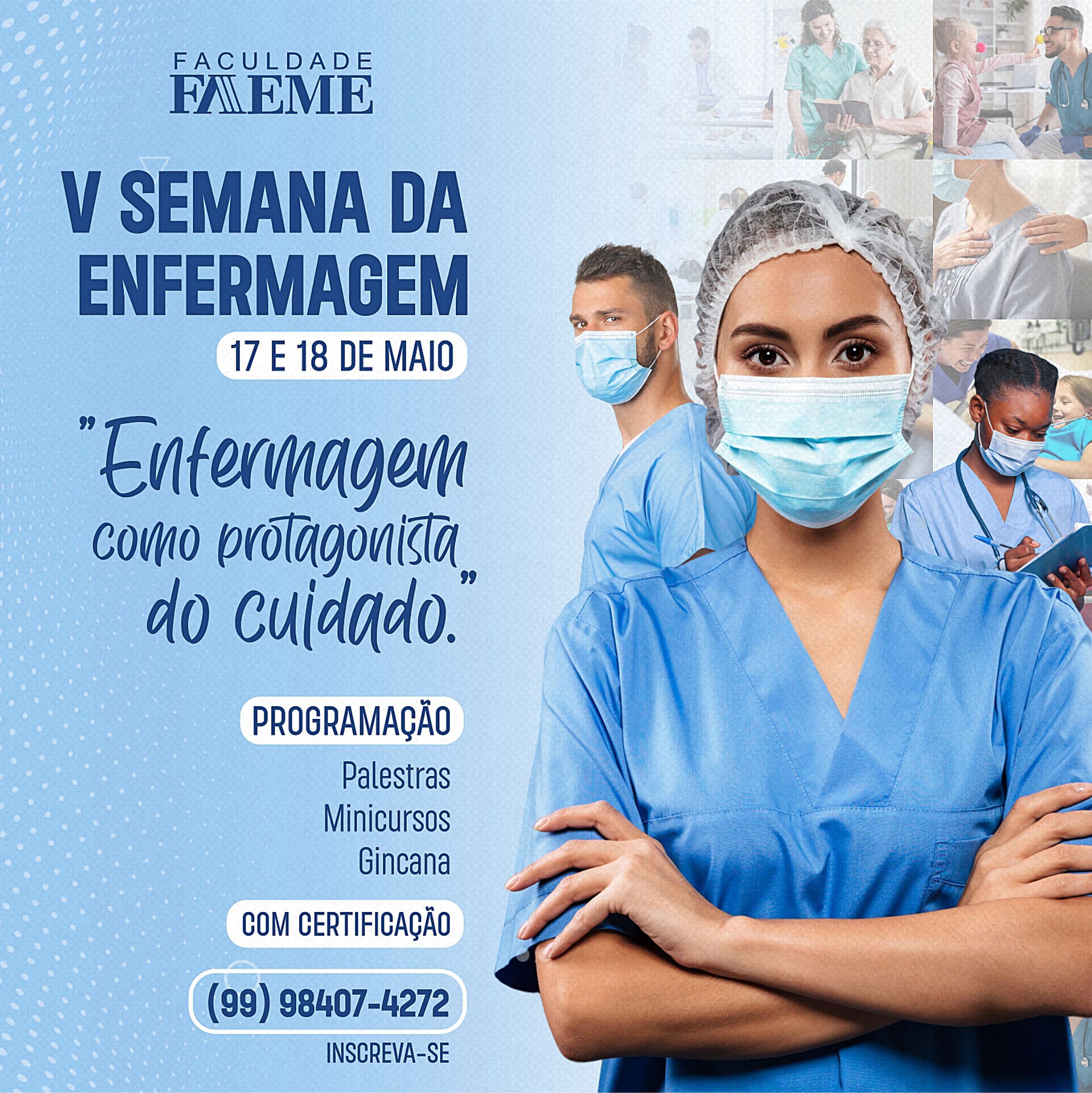 A Faculdade FAEME abre inscrições para Semana de Enfermagem 2023